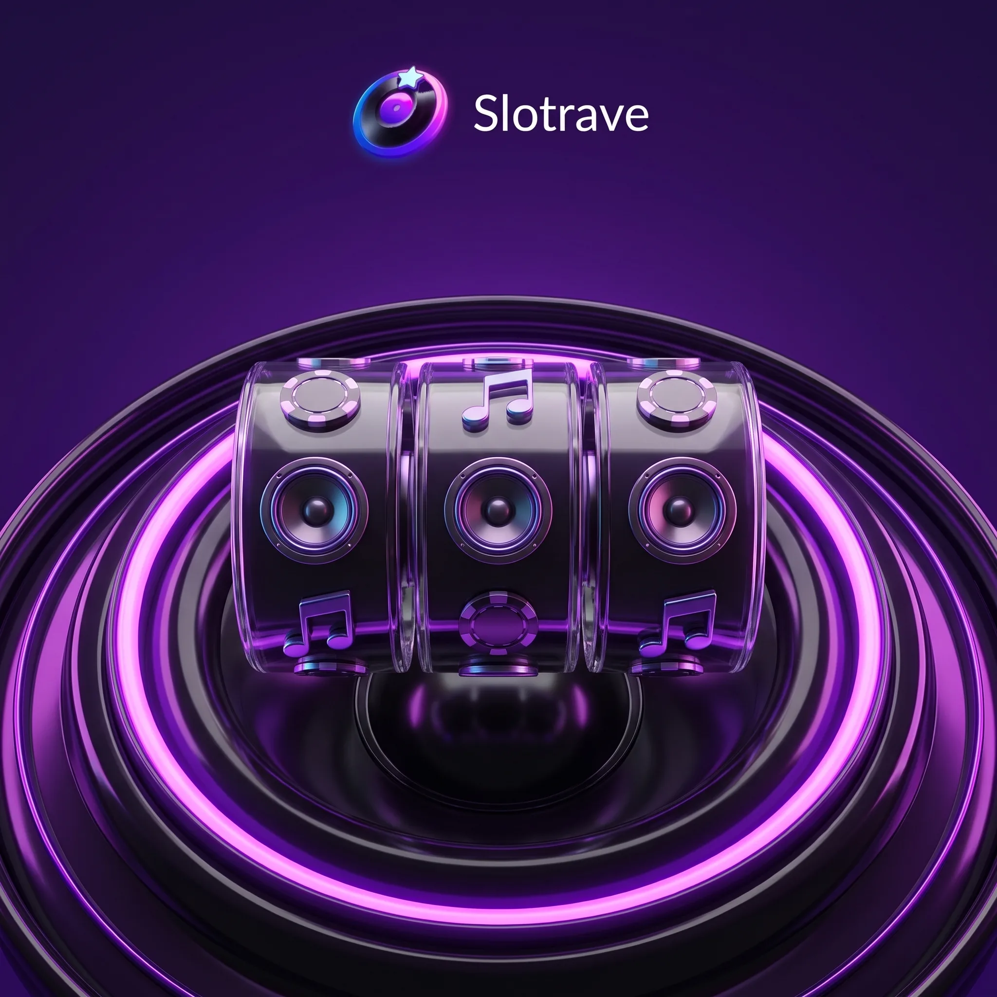 Slotrave slots met casinofiches en neonringen